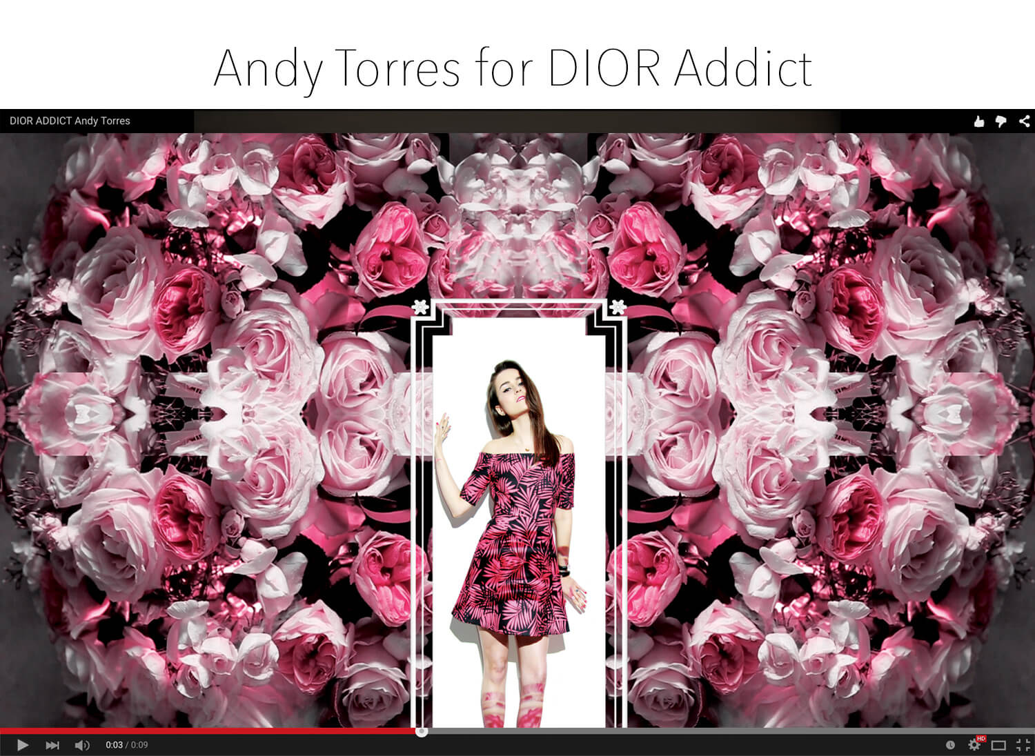 Fashion Blogger Andy Torres for Dior Addict Makeup